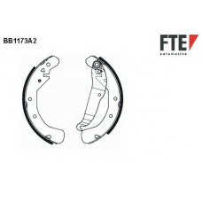 BB1173A2 FTE Комплект тормозных колодок