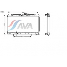 MT2121 AVA Радиатор, охлаждение двигателя