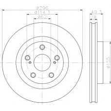 8DD 355 118-561 HELLA PAGID Тормозной диск