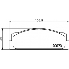 8DB 355 007-111 HELLA PAGID Комплект тормозных колодок, дисковый тормоз