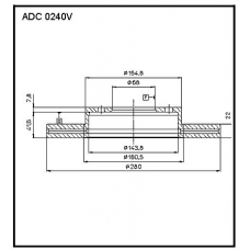 ADC 0240V Allied Nippon Гидравлические цилиндры