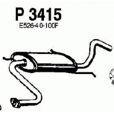 P3415 FENNO Средний глушитель выхлопных газов
