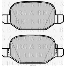 BBP2412 BORG & BECK Комплект тормозных колодок, дисковый тормоз