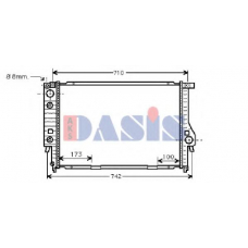 051740N AKS DASIS Радиатор, охлаждение двигателя