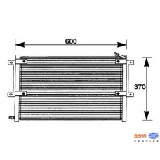 8FC 351 036-061 HELLA Конденсатор, кондиционер