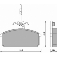 650181 ROULUNDS Disc-brake pad, front