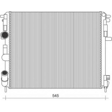 350213991000 MAGNETI MARELLI Радиатор, охлаждение двигателя