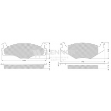 FB210181 FLENNOR Комплект тормозных колодок, дисковый тормоз