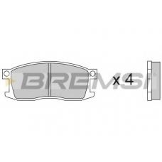BP2190 BREMSI Комплект тормозных колодок, дисковый тормоз