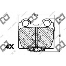 BP1073 DJ PARTS Комплект тормозных колодок, дисковый тормоз