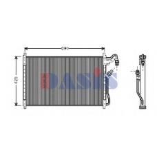 522120N AKS DASIS Конденсатор, кондиционер