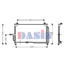 512000N AKS DASIS Конденсатор, кондиционер