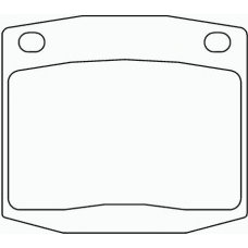 MDB1097 MINTEX Комплект тормозных колодок, дисковый тормоз