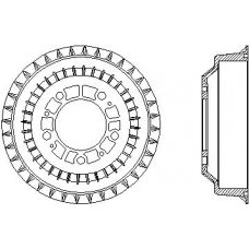 94015700 TEXTAR Тормозной барабан
