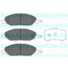 KBP-6578 KAVO PARTS Комплект тормозных колодок, дисковый тормоз