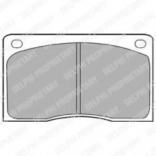 LP132 DELPHI Комплект тормозных колодок, дисковый тормоз