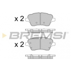BP3545 BREMSI Комплект тормозных колодок, дисковый тормоз