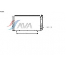 RT2086 AVA Радиатор, охлаждение двигателя