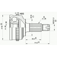 CVJ5296.10 OPEN PARTS Шарнирный комплект, приводной вал