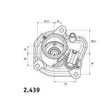 2.439.87 BEHR Термостат, охлаждающая жидкость