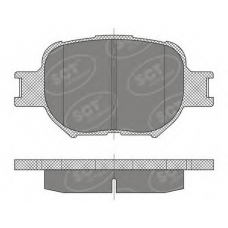 SP 467 PR SCT Комплект тормозных колодок, дисковый тормоз