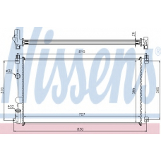 63824A NISSENS Радиатор, охлаждение двигателя