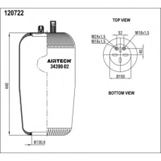 34390-02 P Airtech Кожух пневматической рессоры