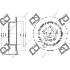 BD1001 DJ PARTS Тормозной диск