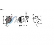 BWK321 AVA Компрессор, кондиционер