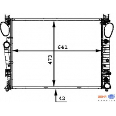 8MK 376 716-331 HELLA Радиатор, охлаждение двигателя