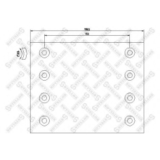 85-01079-SX STELLOX Комплект тормозных башмаков, барабанные тормоза