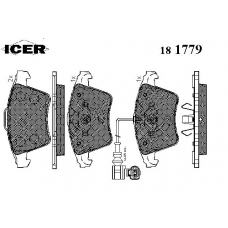 181779 ICER Комплект тормозных колодок, дисковый тормоз