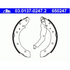 03.0137-0247.2 ATE Комплект тормозных колодок