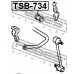 TSB-734 FEBEST Опора, стабилизатор