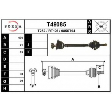 T49085 EAI Приводной вал