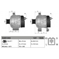 DAN1069 DENSO Генератор