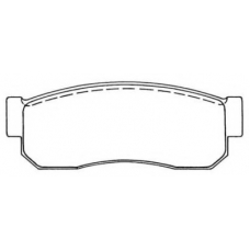 ASN-76 AISIN Комплект тормозных колодок, дисковый тормоз