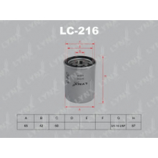 LC-216 LYNX Фильтр масляный