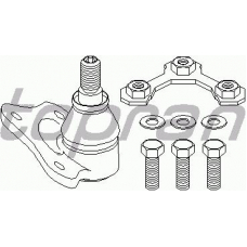 107 702 TOPRAN Несущий / направляющий шарнир