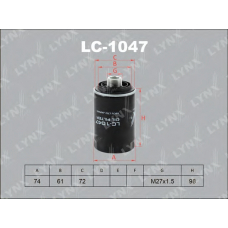 LC-1047 LYNX Lc-1047 фильтр масляный lynx
