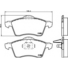 8DB 355 008-011 HELLA PAGID Комплект тормозных колодок, дисковый тормоз