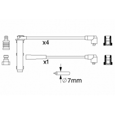 0 986 356 731 BOSCH Комплект проводов зажигания