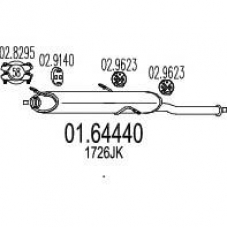 01.64440 MTS Глушитель выхлопных газов конечный