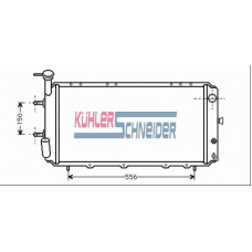 2501101 KUHLER SCHNEIDER Радиатор, охлаждение двигател