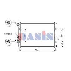 480028N AKS DASIS Радиатор, охлаждение двигателя