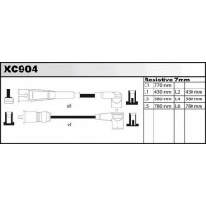 XC904 QUINTON HAZELL Комплект проводов зажигания