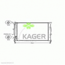 31-0028 KAGER Радиатор, охлаждение двигателя