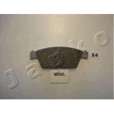 50W00 JAPKO Комплект тормозных колодок, дисковый тормоз