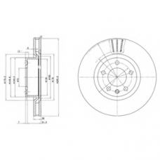 BG2742 DELPHI Тормозной диск