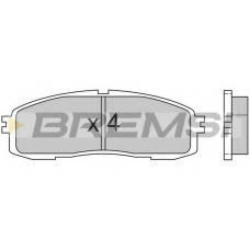 BP2362 BREMSI Комплект тормозных колодок, дисковый тормоз